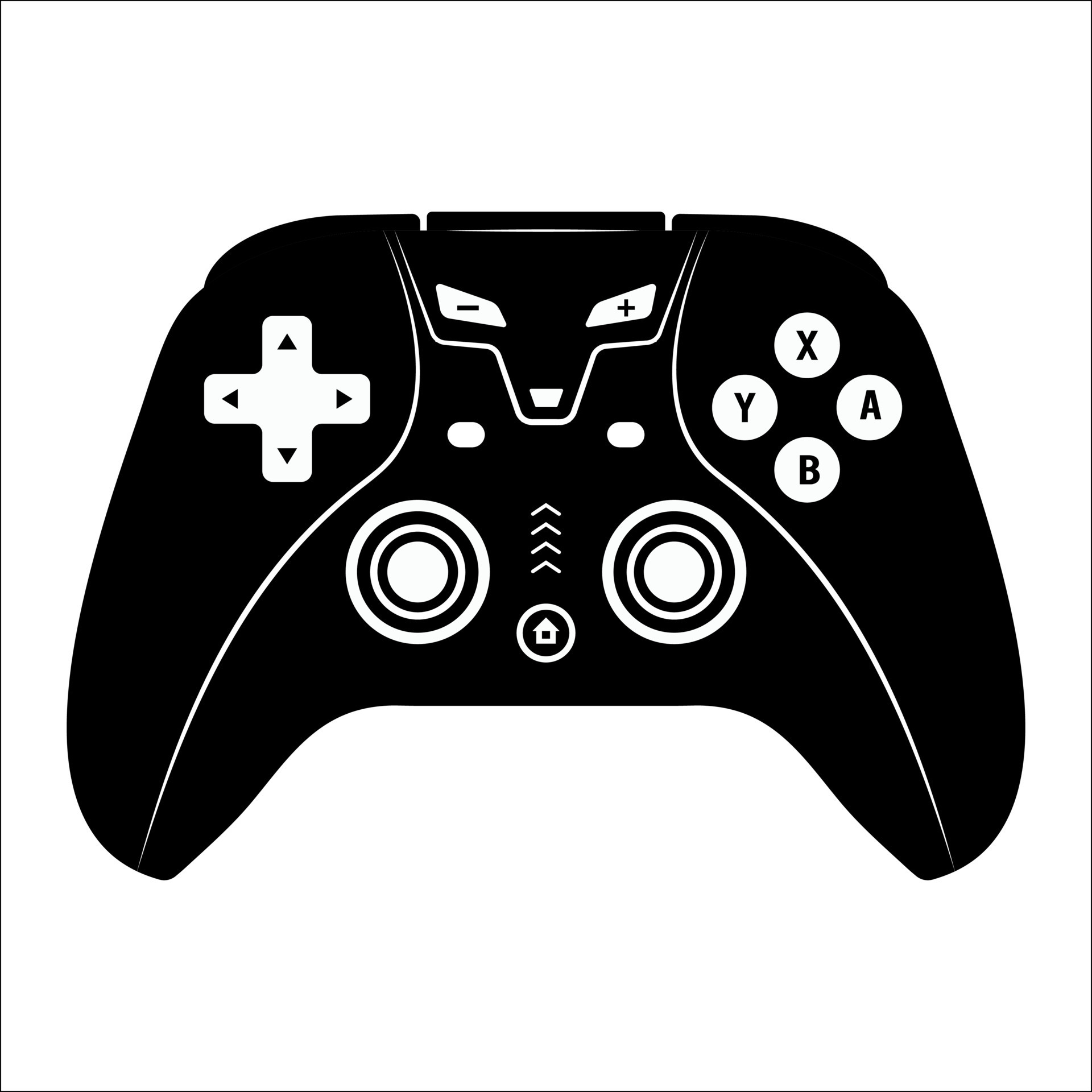 controlador de jogos ou ícone plano gamepad para aplicativos de